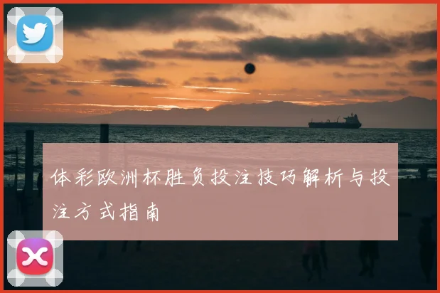 体彩欧洲杯胜负投注技巧解析与投注方式指南